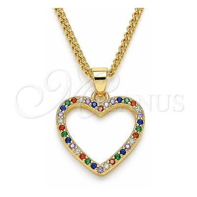 Oro Laminado Pendant Necklace, Gold Filled Style Polished, Golden Finish, 04.94.0039.2.20 (20 Inches Length)