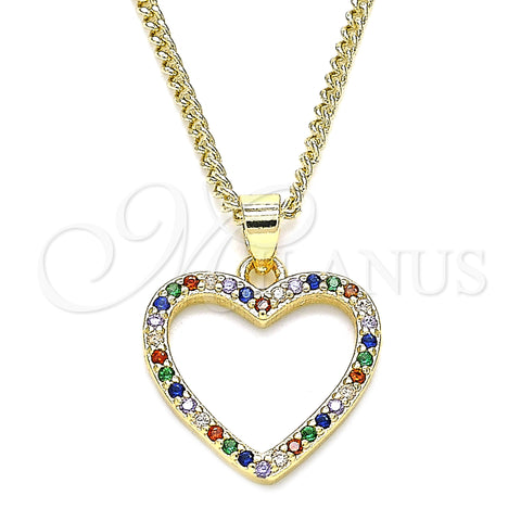 Oro Laminado Pendant Necklace, Gold Filled Style Polished, Golden Finish, 04.94.0039.2.20 (20 Inches Length)
