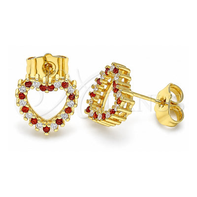 Oro Laminado Stud Earring, Gold Filled Style Polished, Golden Finish, 02.94.0122.1