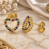 Oro Laminado Stud Earring, Gold Filled Style Polished, Golden Finish, 02.94.0122.2