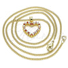 Oro Laminado Pendant Necklace, Gold Filled Style Polished, Golden Finish, 04.94.0040.1.20 (20 Inches Length)