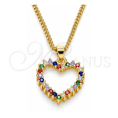 Oro Laminado Pendant Necklace, Gold Filled Style Polished, Golden Finish, 04.94.0040.2.20 (20 Inches Length)