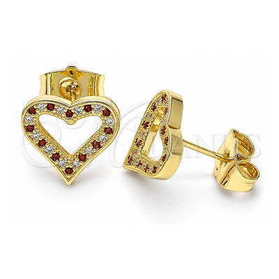 Oro Laminado Stud Earring, Gold Filled Style Polished, Golden Finish, 02.156.0484.1