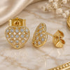 Oro Laminado Stud Earring, Gold Filled Style Polished, Golden Finish, 02.156.0485