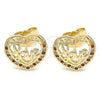 Gold Filled Ring — Stud Earring Polished 02. — alternate product view — SKU 136226 | Oro Laminado anillo — Stud Earring pulido 02. — SKU 136226