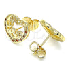 Gold Filled Ring — Stud Earring Polished 02. — alternate product view — SKU 136226 | Oro Laminado anillo — Stud Earring pulido 02. — SKU 136226