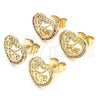 Gold Filled Ring — Stud Earring Polished 02. — alternate product view — SKU 136226 | Oro Laminado anillo — Stud Earring pulido 02. — SKU 136226