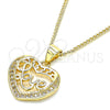 Oro Laminado Pendant Necklace, Gold Filled Style Polished, Golden Finish, 04.156.0350.20 (20 Inches Length)