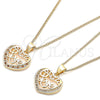 Oro Laminado Pendant Necklace, Gold Filled Style Polished, Golden Finish, 04.156.0350.20 (20 Inches Length)