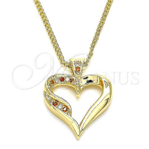 Oro Laminado Pendant Necklace, Gold Filled Style Polished, Golden Finish, 04.156.0351.1.20 (20 Inches Length)