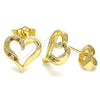 Gold Filled Ring — Stud Earring Polished 02. — alternate product view — SKU 136235 | Oro Laminado anillo — Stud Earring pulido 02. — SKU 136235