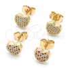 Gold Filled Ring — Stud Earring Polished 02. — alternate product view — SKU 136245 | Oro Laminado anillo — Stud Earring pulido 02. — SKU 136245