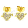 Gold Filled Ring — Stud Earring Polished 02. — alternate product view — SKU 136250 | Oro Laminado anillo — Stud Earring pulido 02. — SKU 136250