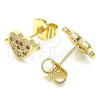 Gold Filled Ring — Stud Earring Polished 02. — alternate product view — SKU 136251 | Oro Laminado anillo — Stud Earring pulido 02. — SKU 136251