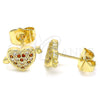 Gold Filled Ring — Stud Earring Polished 02. — alternate product view — SKU 136251 | Oro Laminado anillo — Stud Earring pulido 02. — SKU 136251