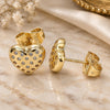 Oro Laminado Stud Earring, Gold Filled Style Polished, Golden Finish, 02.156.0490