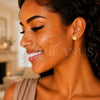 Oro Laminado Stud Earring, Gold Filled Style Polished, Golden Finish, 02.156.0490.1