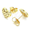 Gold Filled Ring — Stud Earring Polished 02. — alternate product view — SKU 136253 | Oro Laminado anillo — Stud Earring pulido 02. — SKU 136253