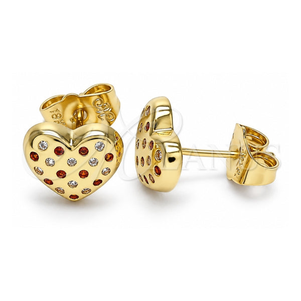 Oro Laminado Stud Earring, Gold Filled Style Polished, Golden Finish, 02.156.0490.1