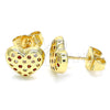 Gold Filled Ring — Stud Earring Polished 02. — alternate product view — SKU 136253 | Oro Laminado anillo — Stud Earring pulido 02. — SKU 136253