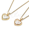 Oro Laminado Pendant Necklace, Gold Filled Style Polished, Golden Finish, 04.156.0353.20 (20 Inches Length)
