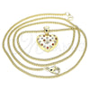 Oro Laminado Pendant Necklace, Gold Filled Style Polished, Golden Finish, 04.156.0353.1.20 (20 Inches Length)