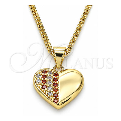 Oro Laminado Pendant Necklace, Gold Filled Style Polished, Golden Finish, 04.156.0354.1.20 (20 Inches Length)