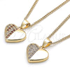 Oro Laminado Pendant Necklace, Gold Filled Style Polished, Golden Finish, 04.156.0354.1.20 (20 Inches Length)