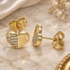 Oro Laminado Stud Earring, Gold Filled Style Polished, Golden Finish, 02.156.0491