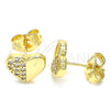 Gold Filled Ring — Stud Earring Polished 02. — alternate product view — SKU 136260 | Oro Laminado anillo — Stud Earring pulido 02. — SKU 136260