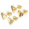 Gold Filled Ring — Stud Earring Polished 02. — alternate product view — SKU 136260 | Oro Laminado anillo — Stud Earring pulido 02. — SKU 136260
