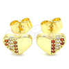 Gold Filled Ring — Stud Earring Polished 02. — alternate product view — SKU 136261 | Oro Laminado anillo — Stud Earring pulido 02. — SKU 136261