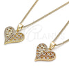 Oro Laminado Pendant Necklace, Gold Filled Style Polished, Golden Finish, 04.156.0355.20 (20 Inches Length)