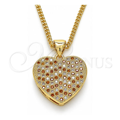 Oro Laminado Pendant Necklace, Gold Filled Style Polished, Golden Finish, 04.156.0356.1.20 (20 Inches Length)