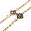 Dorado Oro Laminado Pulsera, vista 5 de la galería del producto por Mayoreo, vista adicional 5 del producto