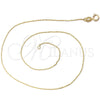 Oro Laminado Basic Necklace, Gold Filled Style Rolo Design, Polished, Golden Finish, 04.09.0186.20 (0.40 Gauge, 01 MM Thickness, 20 Inches Length)