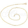 Oro Laminado Basic Necklace, Gold Filled Style Paperclip Design, Polished, Golden Finish, 04.09.0190.20 (0.60 Gauge, 02 MM Thickness, 20 Inches Length)
