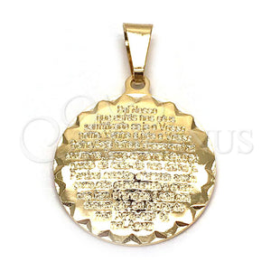 Gold Filled Pendant — Religious Pendant Prayer Design Polished 05.32. — main product view — SKU 139734 | Oro Laminado dije — Religious Pendant Prayer diseño pulido 05.32. — SKU 139734