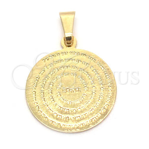 Gold Filled Pendant — Religious Pendant Prayer Design Polished 05.32. — main product view — SKU 139735 | Oro Laminado dije — Religious Pendant Prayer diseño pulido 05.32. — SKU 139735