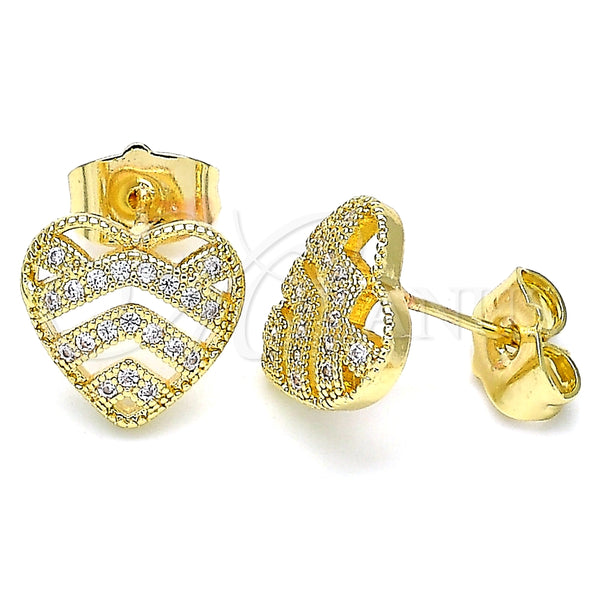 Gold-Filled Heart Earrings 02.156.0496 — main product image — SKU 139774 | Aretes de Oro Laminado 02.156.0496 — imagen principal del producto — SKU 139774