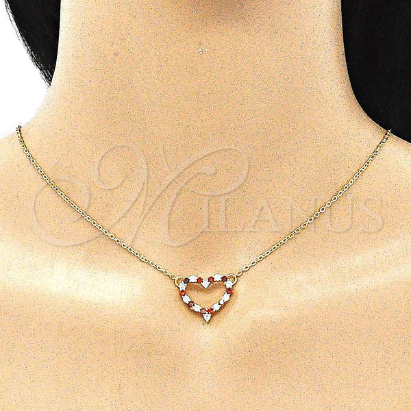 Gold Filled Ring — Earring and Pendant Adult Set Heart Design with — alternate product view — SKU 139795 | Oro Laminado anillo — Earring and Pendant Adult Set corazón diseño with — SKU 139795