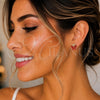 Gold Filled Ring — Stud Earring Butterfly Design with White Micro Pave — alternate product view — SKU 139830 | Oro Laminado anillo — Stud Earring Butterfly diseño with blanco Micro Pave — SKU 139830