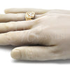 Oro Laminado Mens Ring, Gold Filled Style Eagle Design, Polished, Two Tone, 01.351.0013.12 (One size fits all)