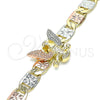 Oro Laminado Fancy Bracelet, Gold Filled Style Eagle Design, Polished, Tricolor, 03.380.0030.08 (05 MM for wholesale, additional product view 3