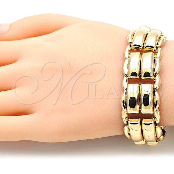 Gold Filled Bracelet — Fancy Bracelet Polished 03. 21 MM Thickness 9 — alternate product view — SKU 140003 | Oro Laminado brazalete — elegante Bracelet pulido 03. 21 MM Thickness 9 — SKU 140003