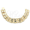 Oro Laminado Fancy Bracelet, Gold Filled Style Polished, Golden Finish, 03.331.0105.09 (21 MM Thickness, 9 Inches Length)