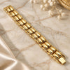 Oro Laminado Fancy Bracelet, Gold Filled Style Polished, Golden Finish, 03.331.0105.09 (21 MM Thickness, 9 Inches Length)