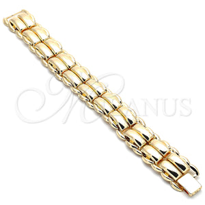 Gold Filled Bracelet — Fancy Bracelet Polished 03. 21 MM Thickness 9 — main product view — SKU 140003 | Oro Laminado brazalete — elegante Bracelet pulido 03. 21 MM Thickness 9 — SKU 140003