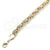 Oro Laminado Fancy Bracelet, Gold Filled Style Polished, Golden Finish, 03.331.0106.08 (11 MM Thickness, 8 Inches Length)