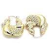 Oro Laminado Medium Hoop, Gold Filled Style Hollow Design, Polished, Golden Finish, 02.163.0137.40